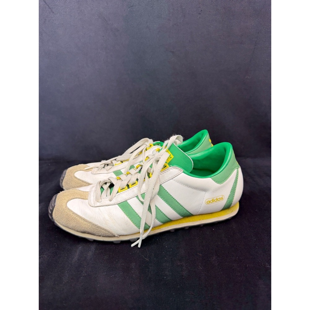 adidas Nite Jogger+ Sneaker Tennis Shoe Green/Yellow Low Profile Men's 10.5 - Picture 4 of 10
